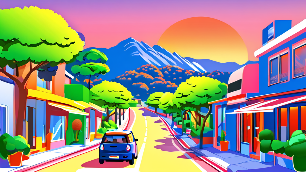 정부와 정치권의 출국세 현실화 요구 (cartoon 스타일)