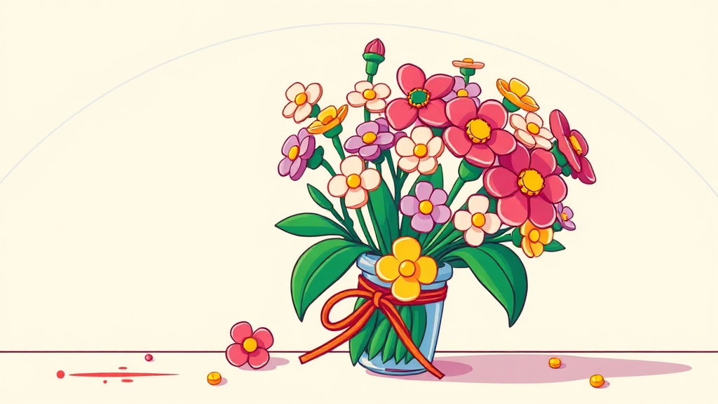 레고 꽃다발 10328 소개 (cartoon 스타일)