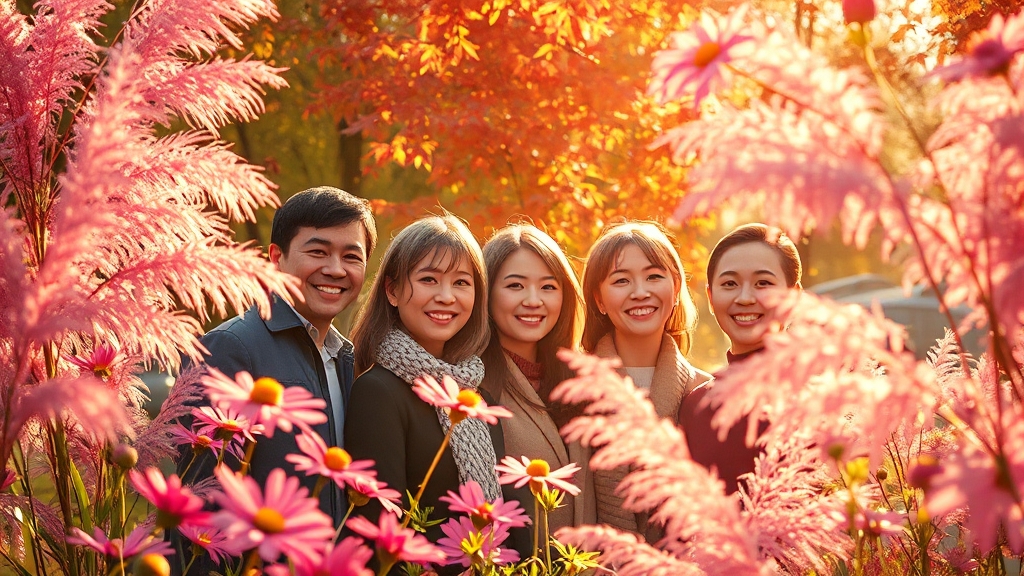 가을꽃 축제 정보 (realistic 스타일)