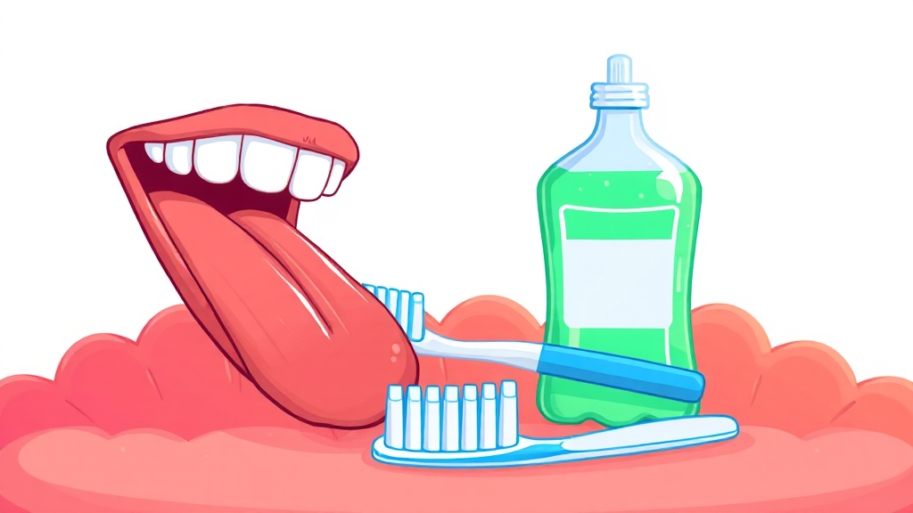 구강 위생, 왜 중요할까요? (cartoon 스타일)