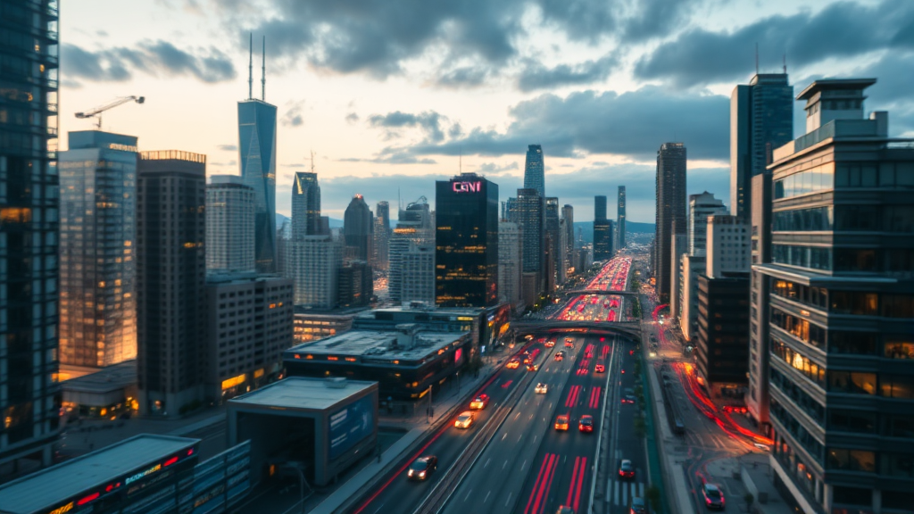 AI 특화도시, 누가 만들고 어떻게 협력하는가? 공공과 민간의 역할 (realistic 스타일)