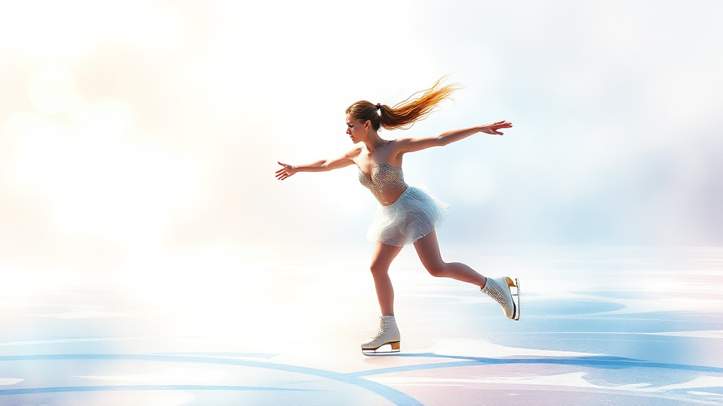 남자 싱글 프리 스케이팅: 논란의 시작 (watercolor 스타일)