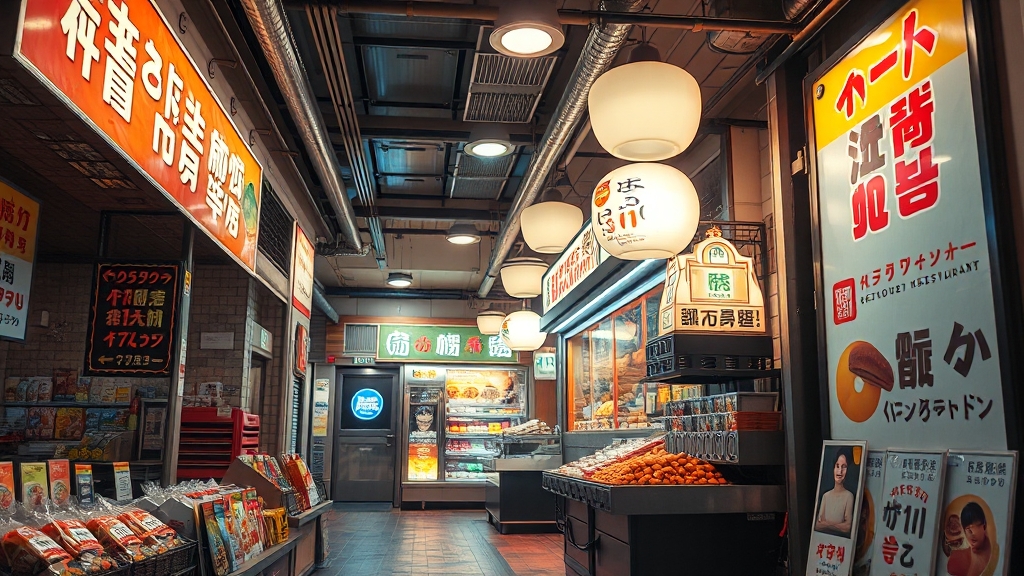 미식당 위치 및 영업 정보 (realistic 스타일)