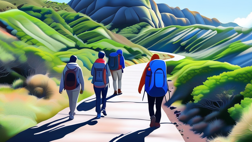 서명숙 이사장이 남긴 유산: 걷기 문화 확산과 제주 관광의 변화 (realistic 스타일)