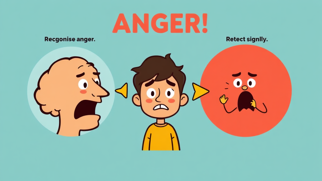 감정을 인식하고 다스리는 기술 (cartoon 스타일)