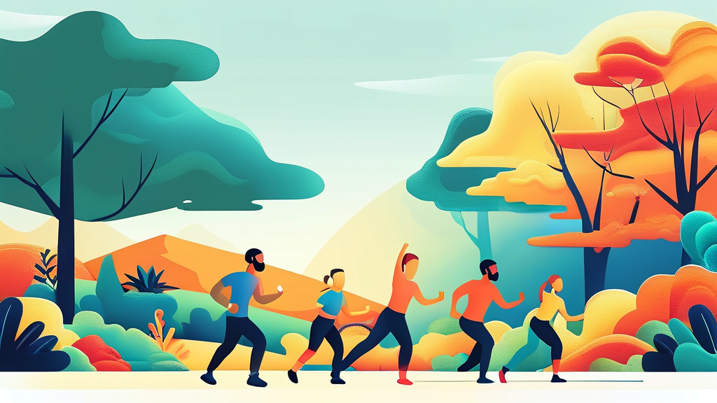 파킨슨병 관리와 운동법: 증상 완화와 삶의 질 향상 (illustration 스타일)