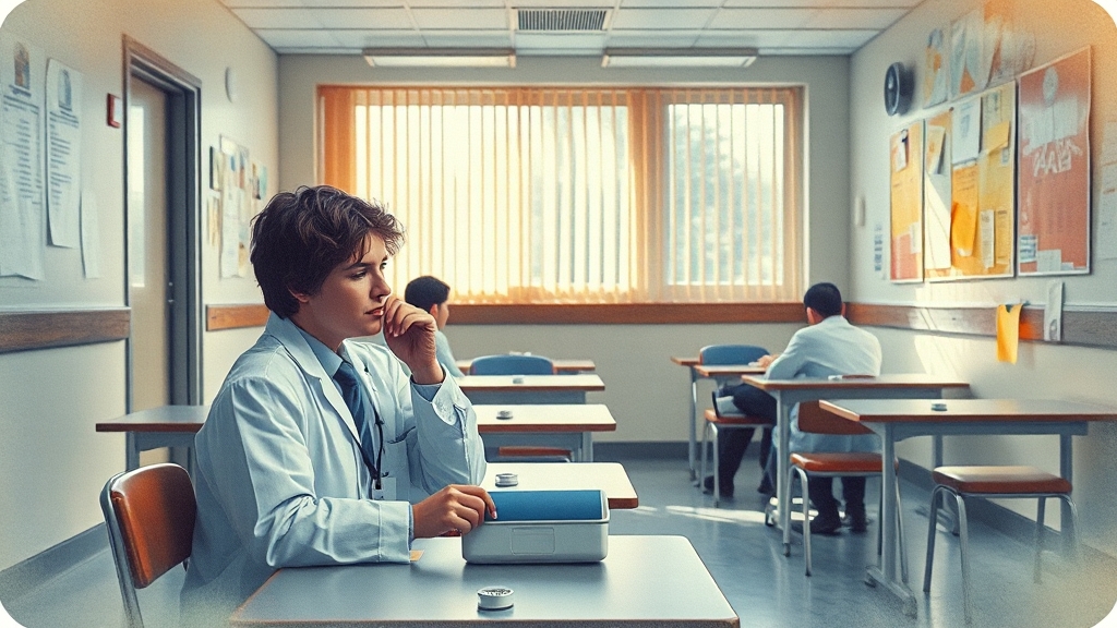 논란의 교훈, 시험장 에티켓 중요 (realistic 스타일)