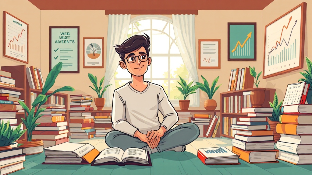 성공적인 투자를 위한 마인드셋 (cartoon 스타일)