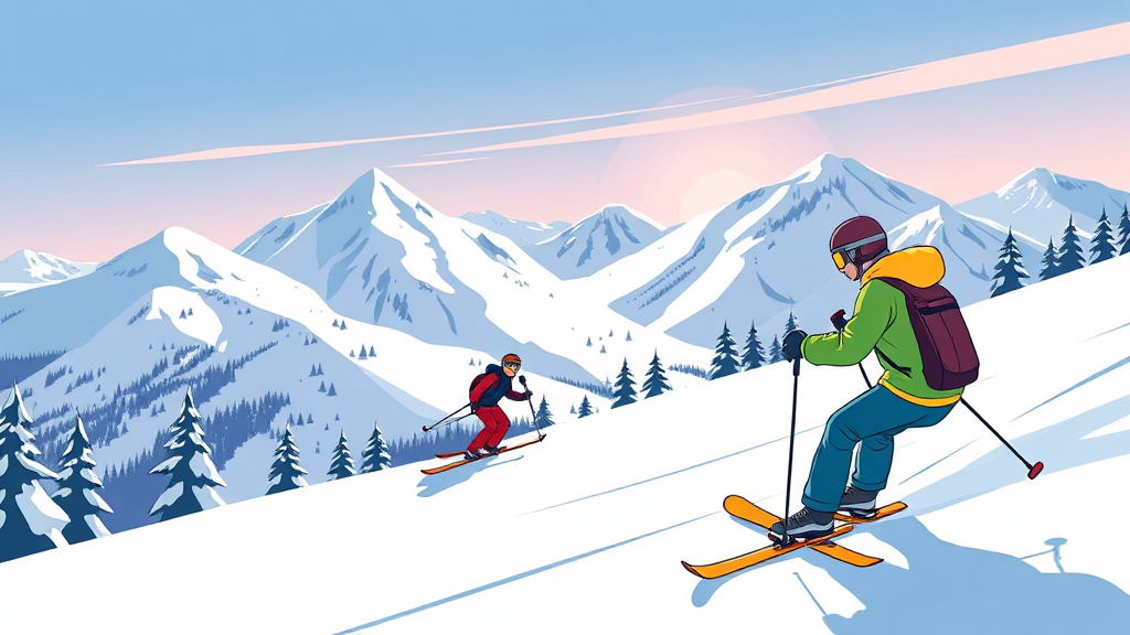 수도권 및 기타 지역 스키장 개장일 (cartoon 스타일)