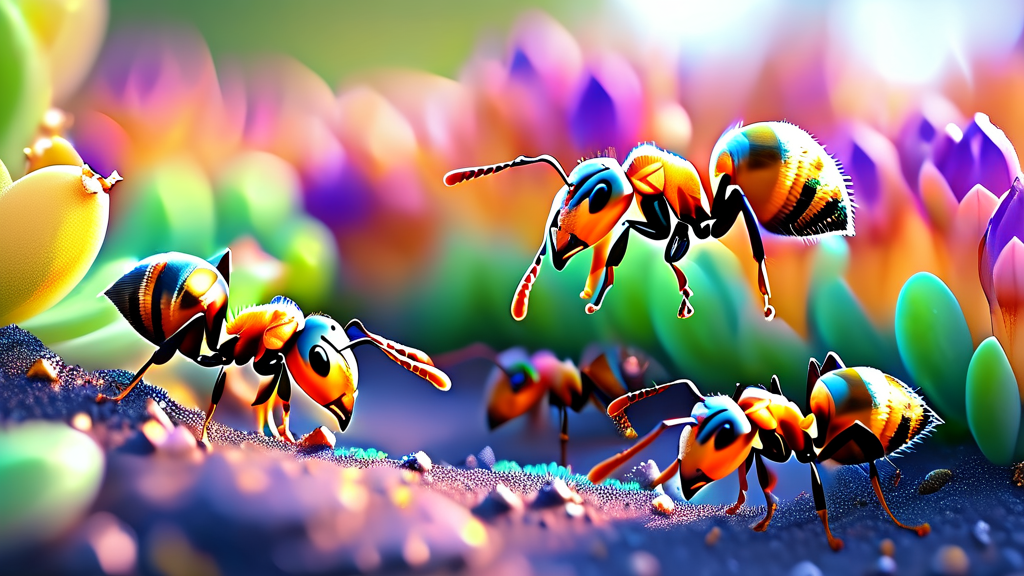 개미 꿈 해몽: 길흉을 가르는 25가지 해석 (realistic 스타일)