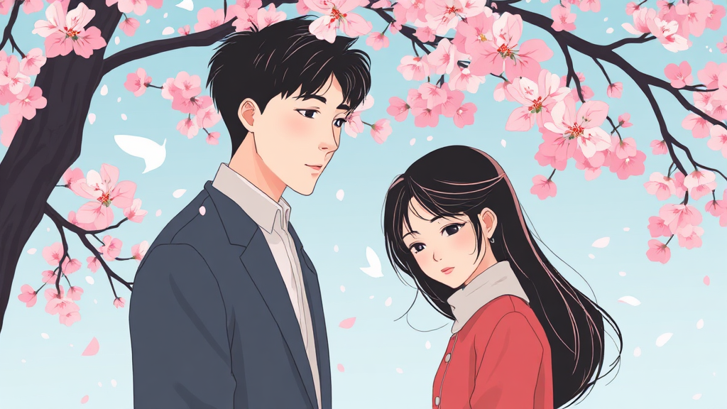 구교환, 문가영의 관계 (illustration 스타일)