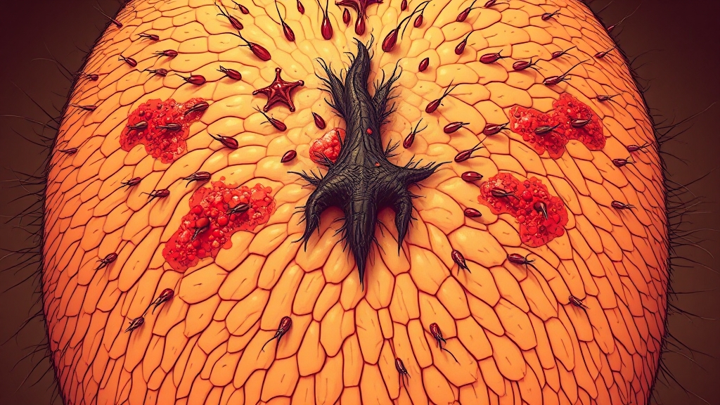 말라세지아 곰팡이 (illustration 스타일)