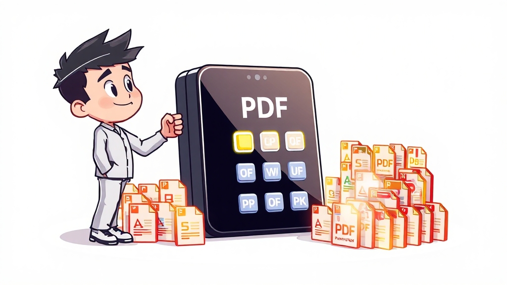 PDF 압축 도구, 어떤 걸 써야 할까? (cartoon 스타일)