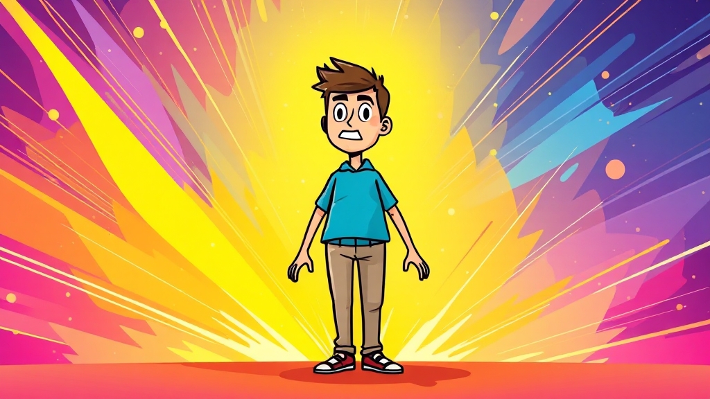 지속적인 학습과 도전 (cartoon 스타일)