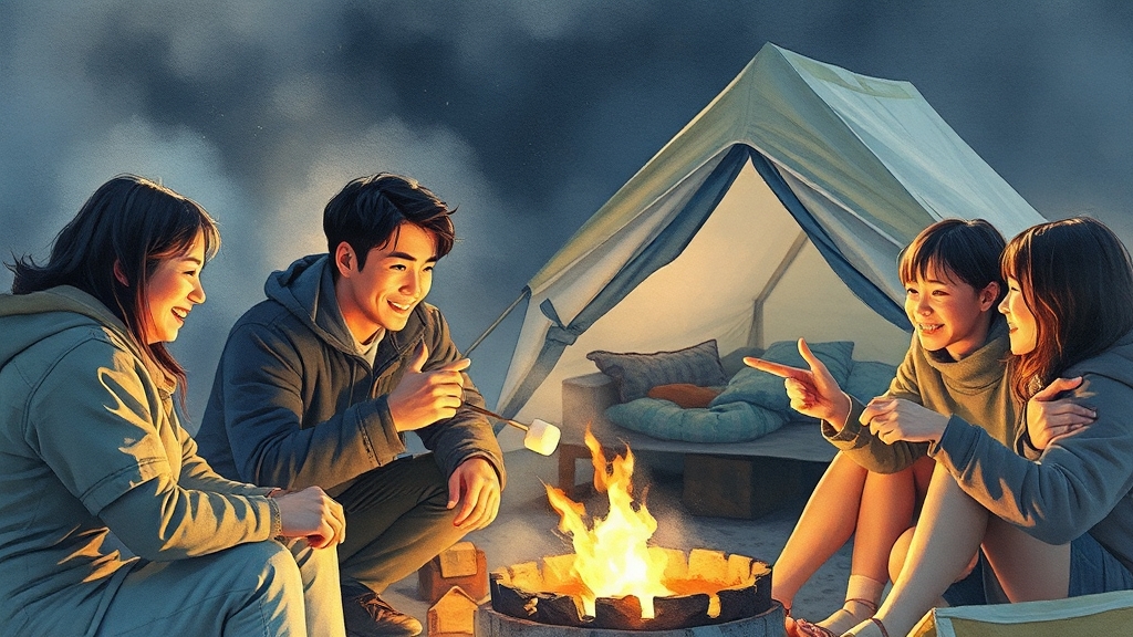 유재석 캠프, 어떤 프로그램? (watercolor 스타일)