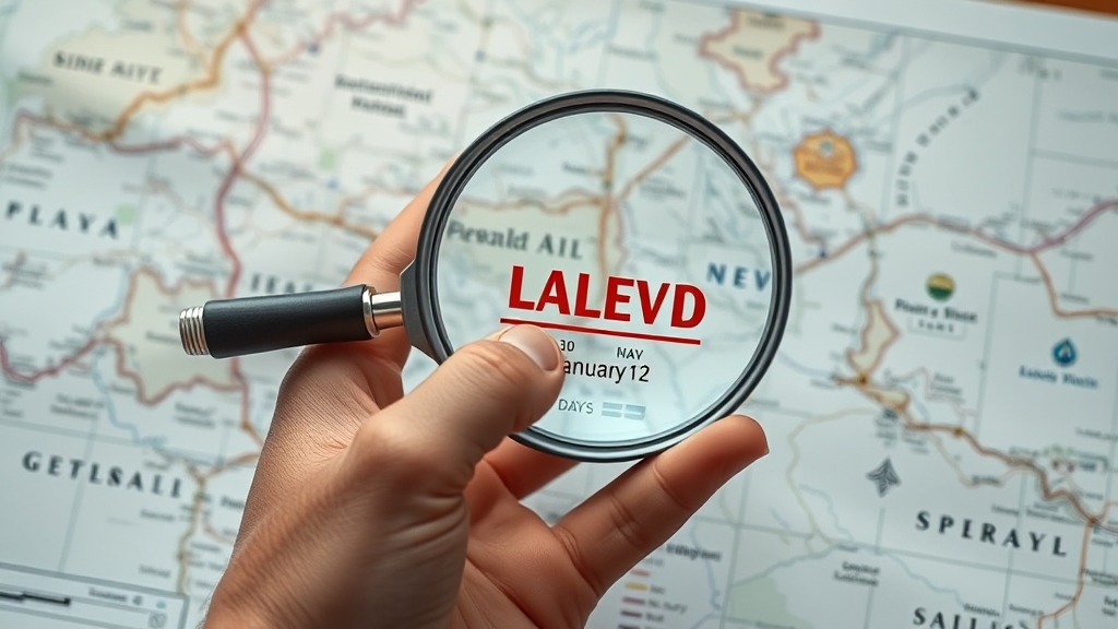 공시지가 확인 시 유의사항 (realistic 스타일)