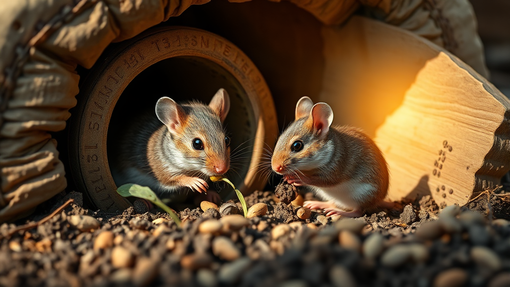 쥐띠 운세: 변화 속 안정 찾기 (realistic 스타일)