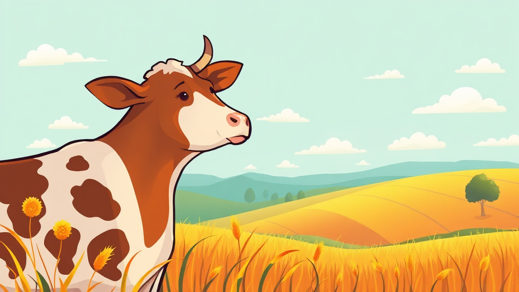 소띠 운세: 결실을 맺는 한 해 (illustration 스타일)