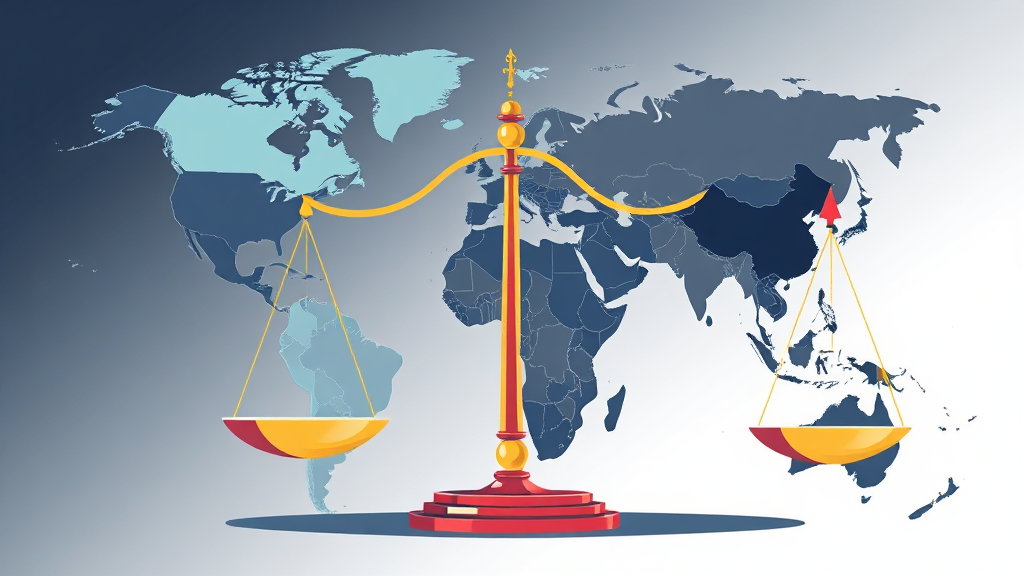 글로벌 경제 불확실성 지속 (illustration 스타일)