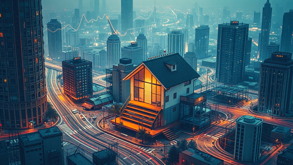 앞으로 부동산 시장은? (realistic 스타일)