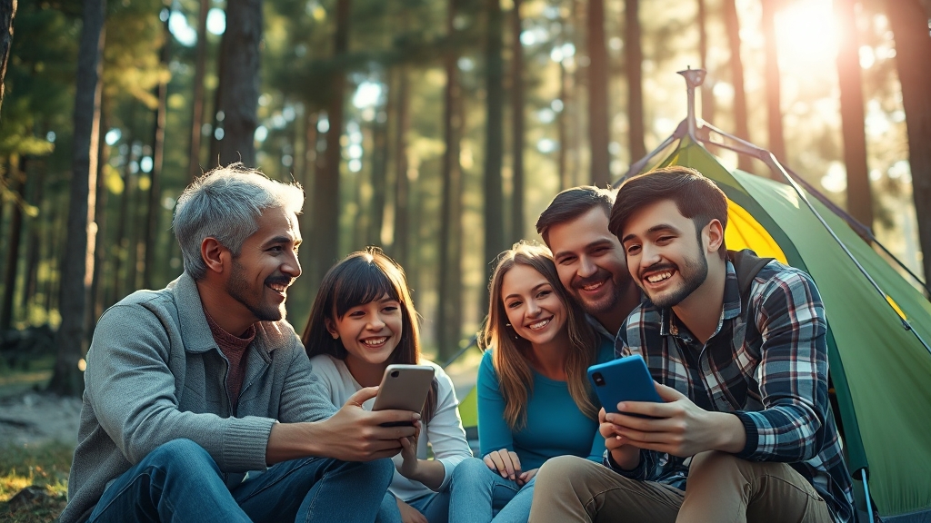 국립 자연 휴양림, 지금 떠나세요! (realistic 스타일)