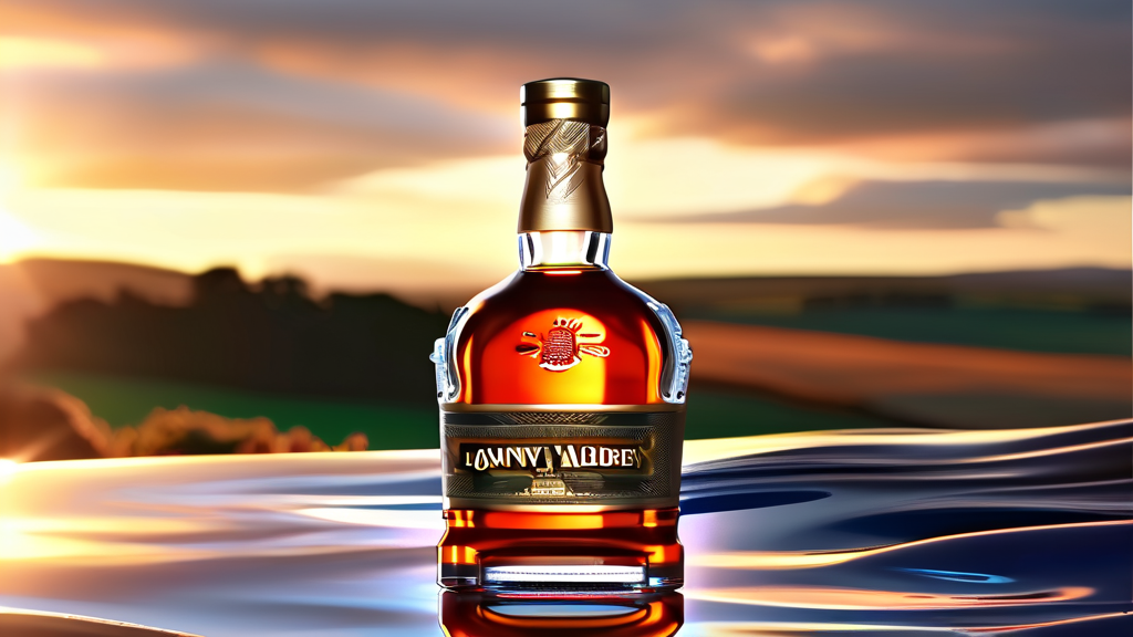 조니워커 블루라벨: 고급 위스키의 모든 것 (realistic 스타일)