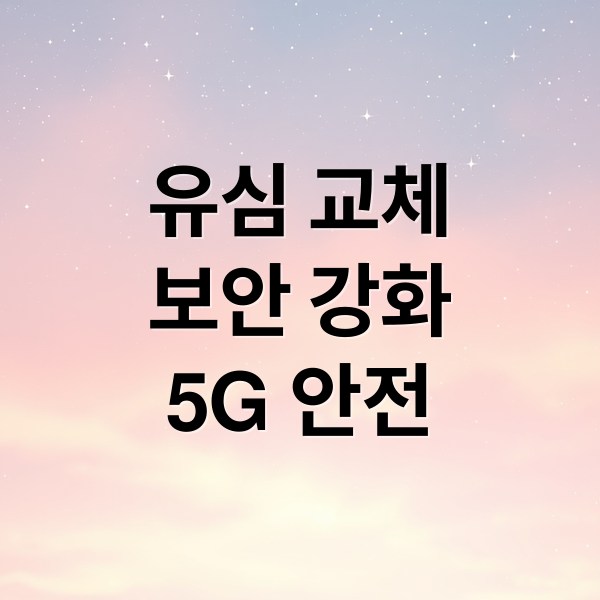 유심 교체
보안 강화
5G 안전 (sk텔레콤 유심 무상교체 대리점)