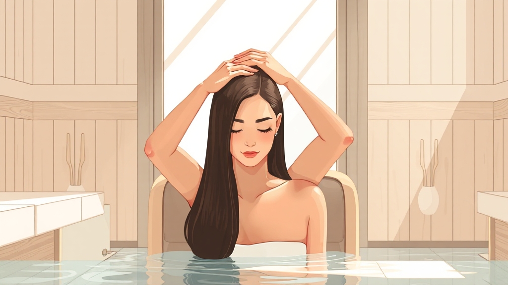 탈모 샴푸, 제대로 사용하는 방법 (illustration 스타일)