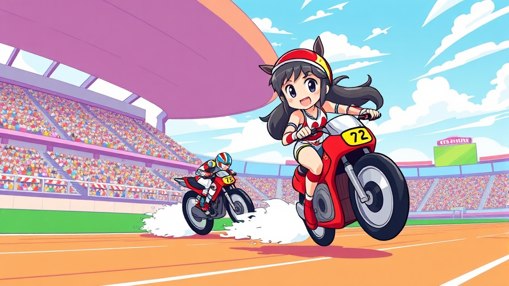 우마무스메, 왜 인기? (cartoon 스타일)