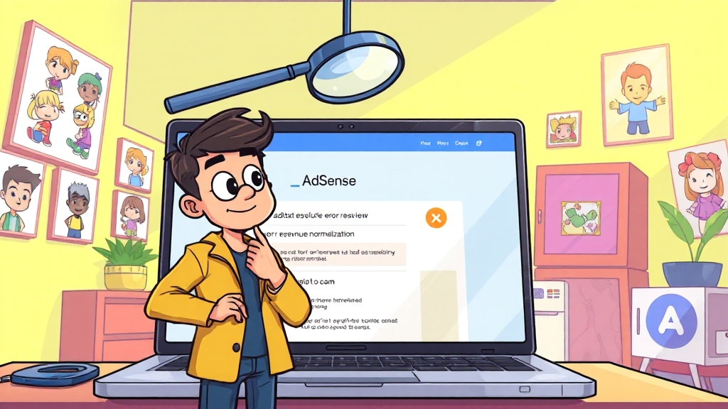 ads.txt 설정 후 확인 및 재검토 (cartoon 스타일)