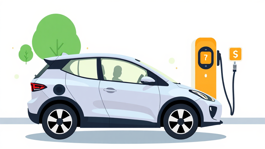 전기차 카드 사용 시 알아두면 좋은 꿀팁 (cartoon 스타일)