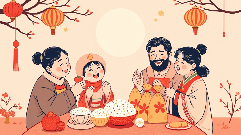 설날 지원금 FAQ (illustration 스타일)