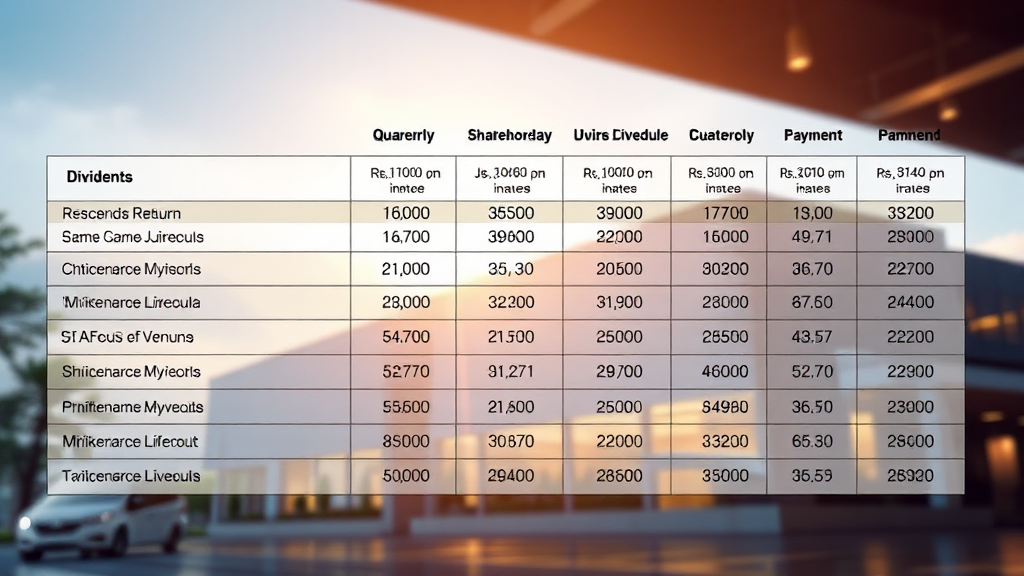 배당금 지급 일정 및 절차 상세 안내 (realistic 스타일)