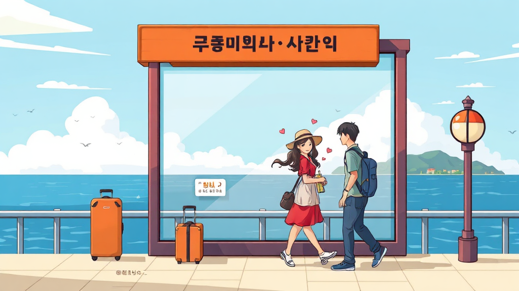 주변 관광지 추천 (cartoon 스타일)