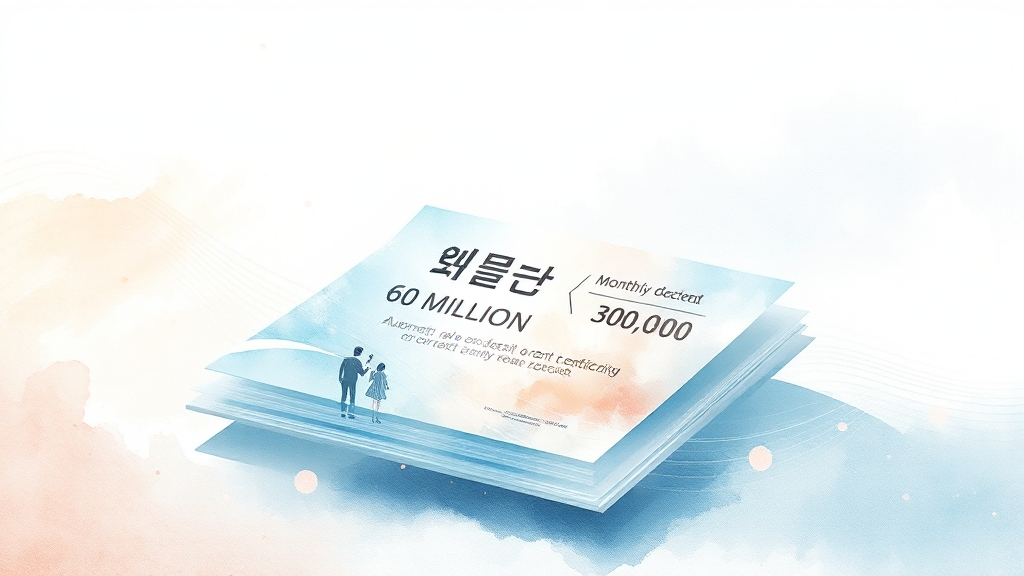 전월세 신고제란? (watercolor 스타일)