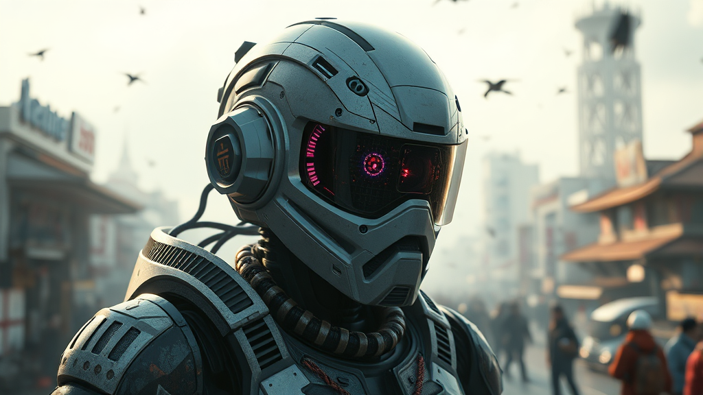 미래 사회 위기 예측과 대응 (realistic 스타일)