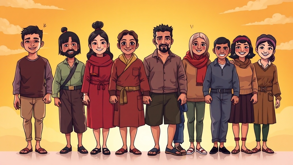 기초생활수급자와 차이 (cartoon 스타일)