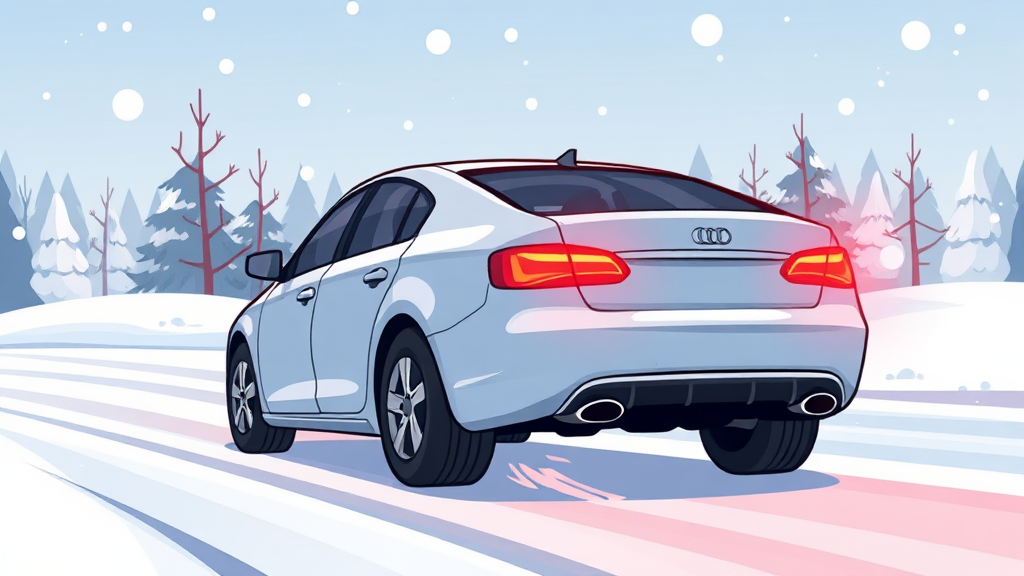 안전한 겨울, 타이어 관리로! (cartoon 스타일)