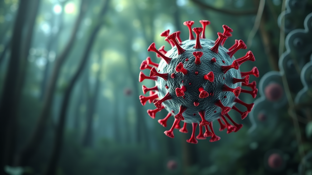 주요 니파바이러스 관련주 분석 및 특징 (realistic 스타일)