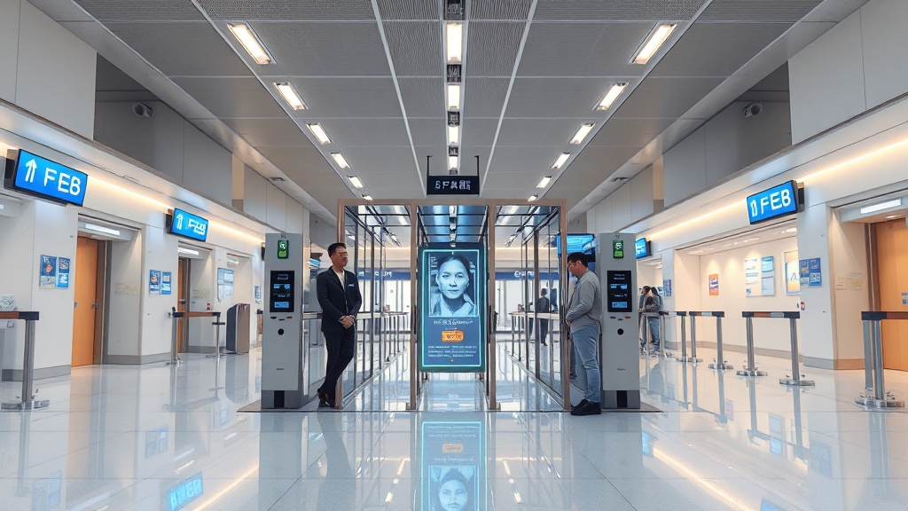 E-GATE 등록: 빠른 입국 심사 (realistic 스타일)