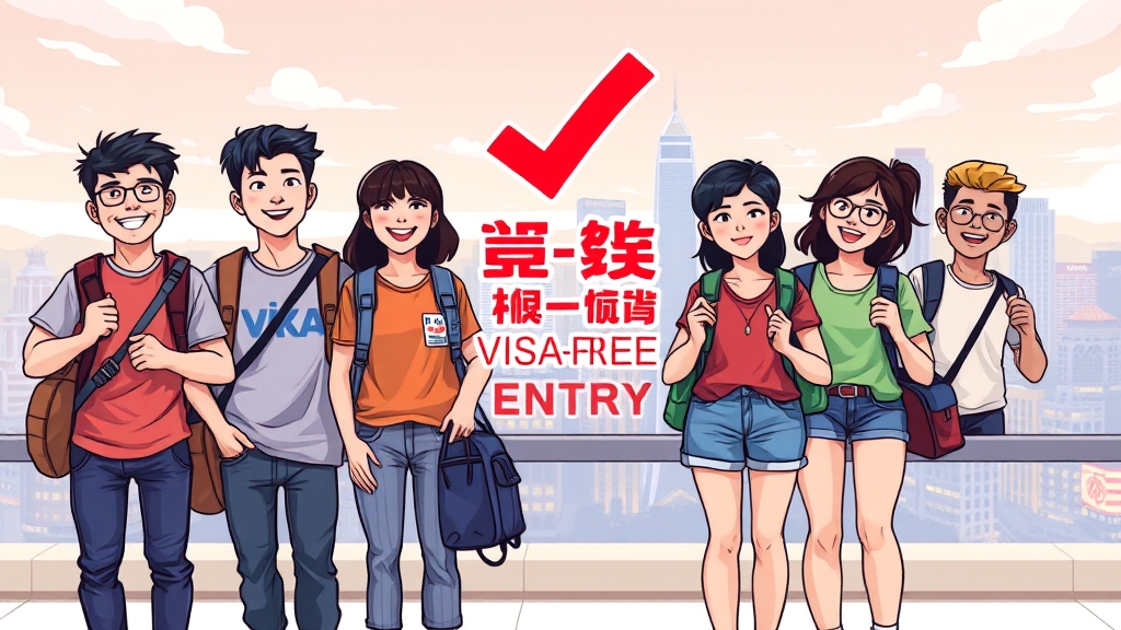 무비자 입국, 조건은? (cartoon 스타일)