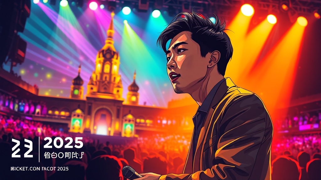 2025 콘서트 일정 (illustration 스타일)