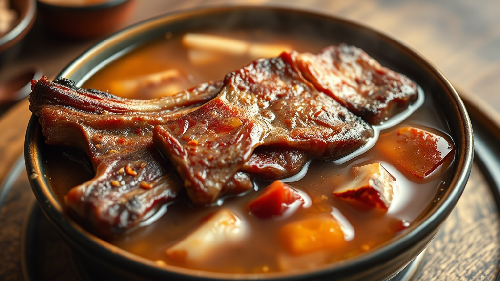 육수 & 조리 비법 (realistic 스타일)