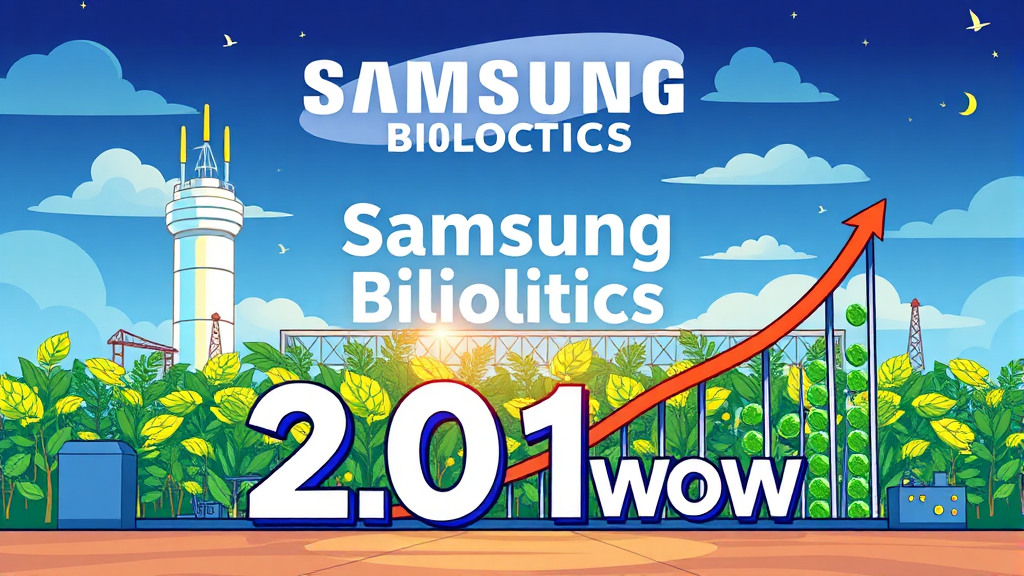 삼성바이오로직스, 영업이익 2조 돌파! 성장 요인과 미래 전망 분석 3 2조 클럽 가입, 삼성바이오로직스의 의미 (cartoon 스타일)