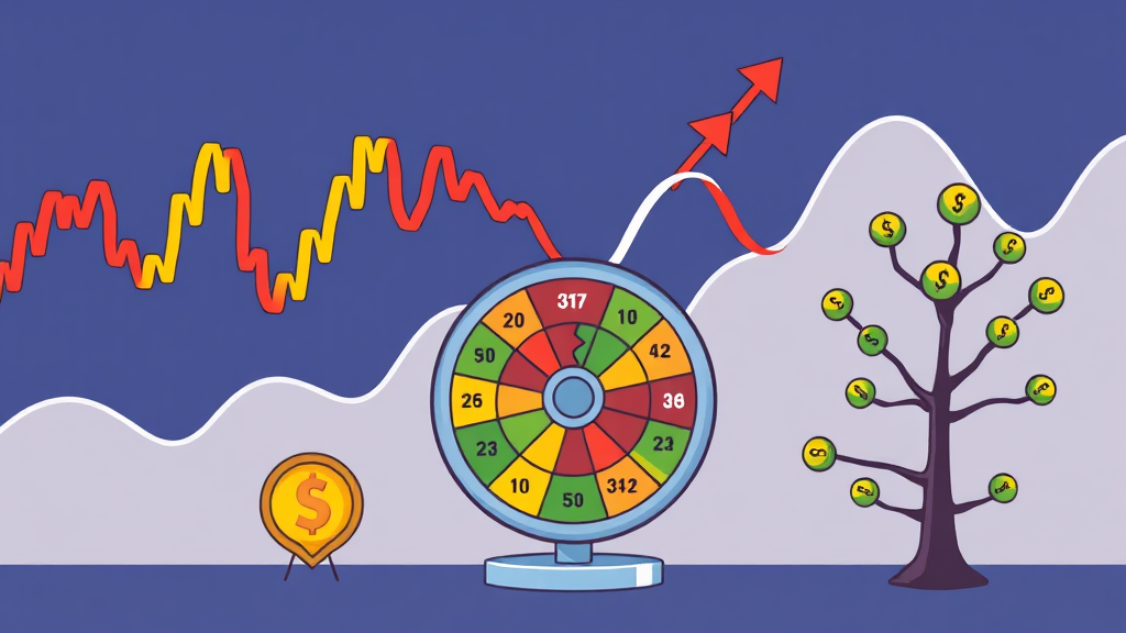 변동성 장세 대응 전략 (cartoon 스타일)