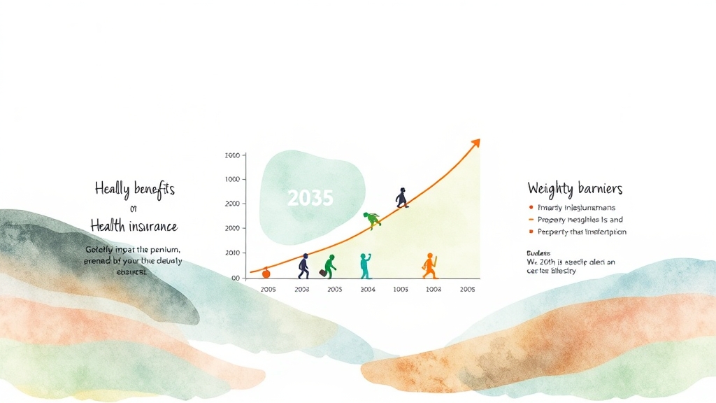 건강보험 제도 변화 전망 (watercolor 스타일)