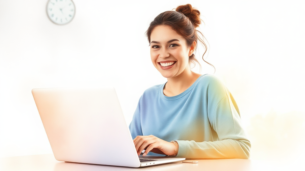 재택 부업 성공 전략: 수익 변화와 성장 기록 (watercolor 스타일)