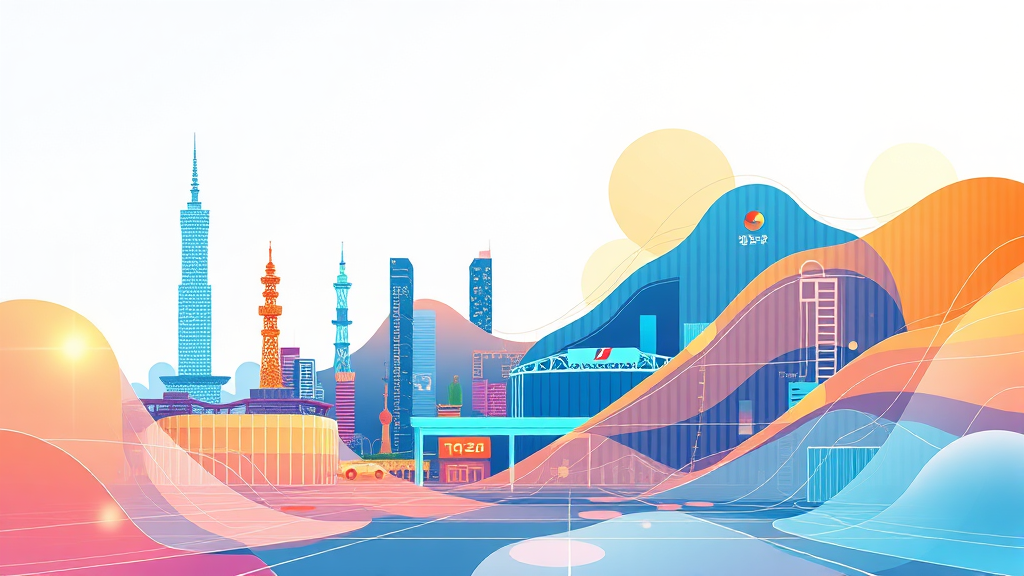 유리기판 시장의 경쟁 구도와 주요 플레이어 (illustration 스타일)