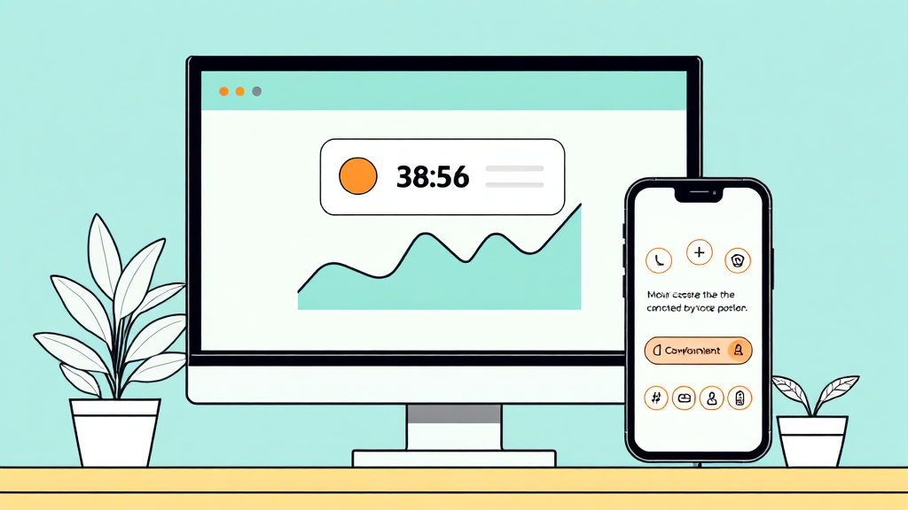PC vs 모바일, 뭐가 더 편할까요? (illustration 스타일)