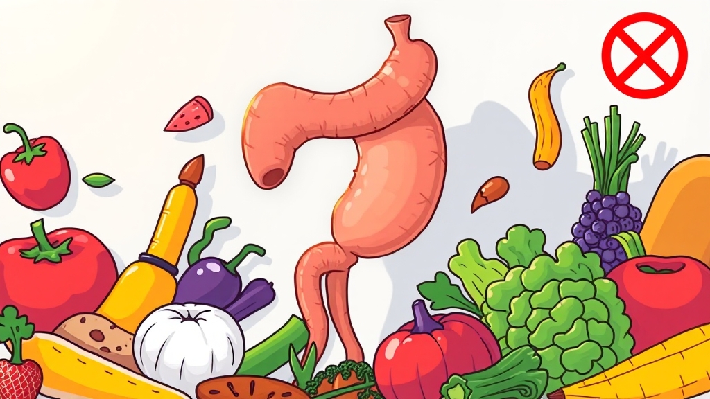 췌장 건강 식단: 추천 & 금지 음식 (cartoon 스타일)